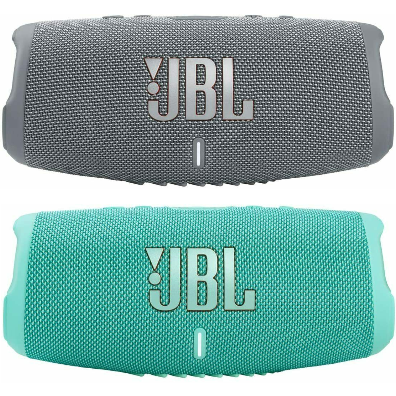 JBL Charge 5 Portable PartyBoost Waterproof Bluetooth Speaker Teal or Gray