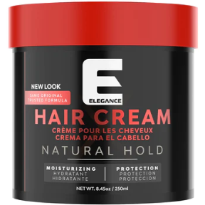 Elegance Hair Cream Moisturizing Natural Hold Moisturizing Protection 8.45oz