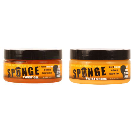 SPUNGE Twist Creme/Gel Natural Firm Hold No Build-Up Restores Sheen 4oz