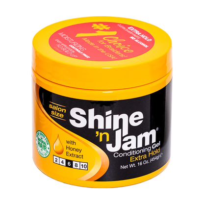AMPRO PRO Shine 'n Jam Conditioner Gel Extra Hold 4/8/16oz Good for Natural Hair