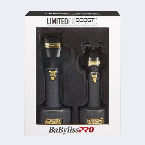 BaBylissPRO FXHOLPKCTB-B LimitedFX Boost+ Clipper/Trimmer/Charging Base Set