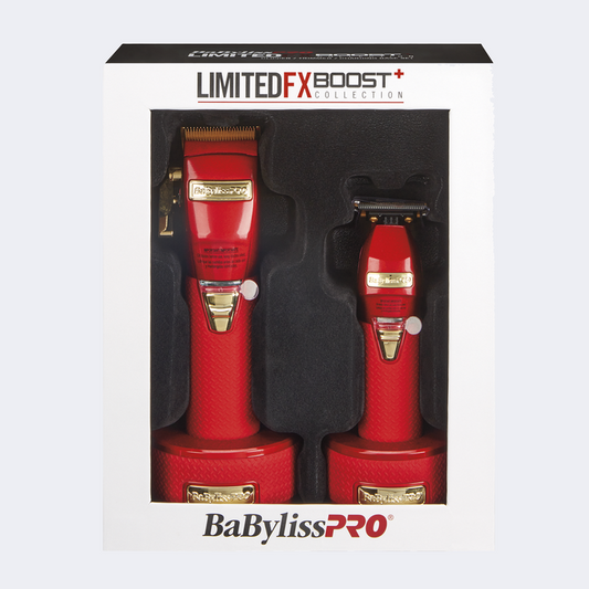 BaBylissPRO FXHOLPKCTB-R LimitedFX Boost+ Clipper/Trimmer/Charging Base Set