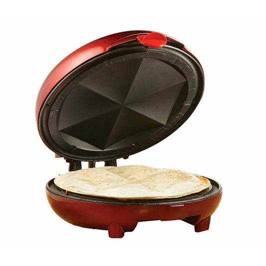 Brentwood TS-120 8-Inch 900W Quesadilla Maker Red 120V