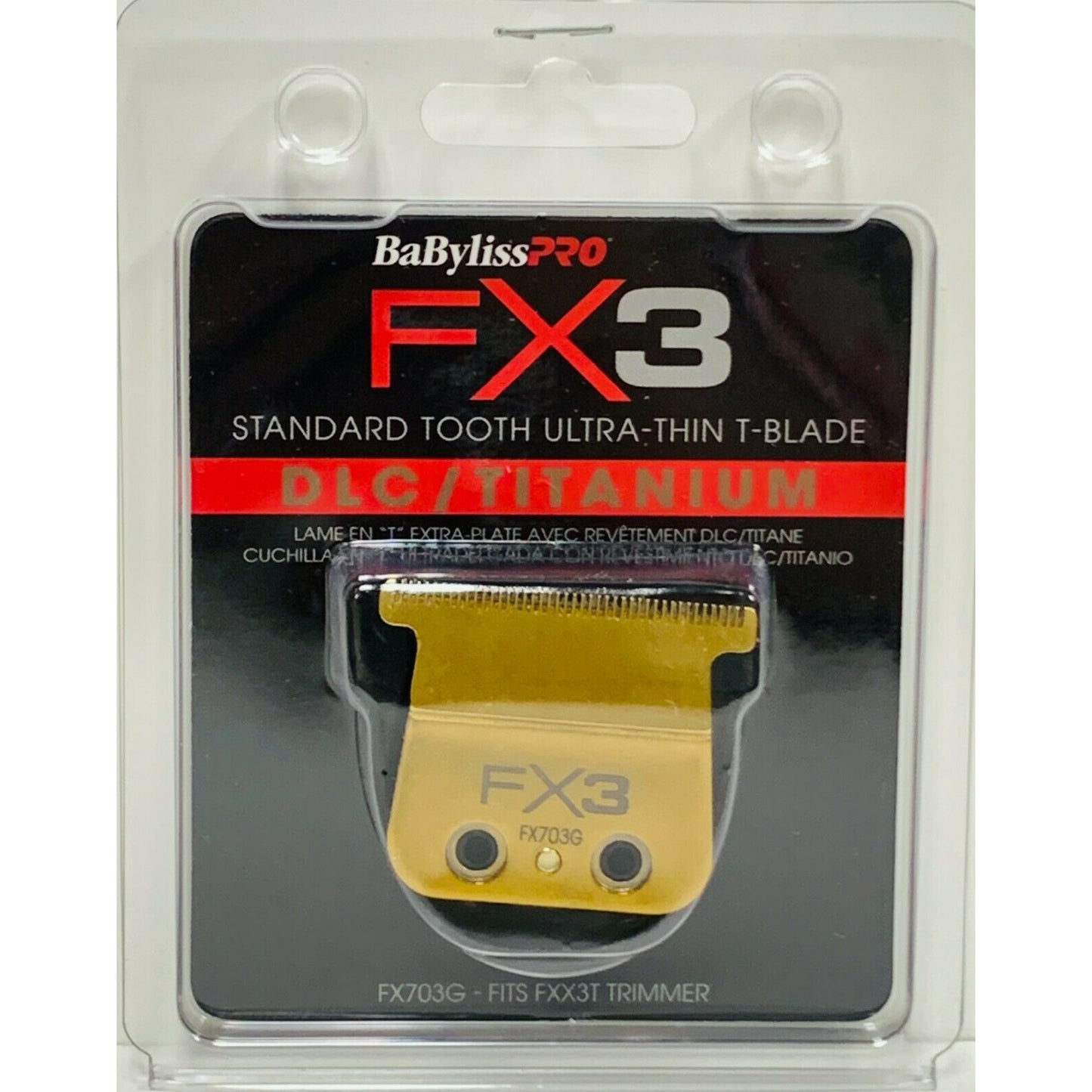 BaByliss PRO FX703G FX3 Standard Tooth Ultra-Thin T-Blade Fits FXX3T Trimmer