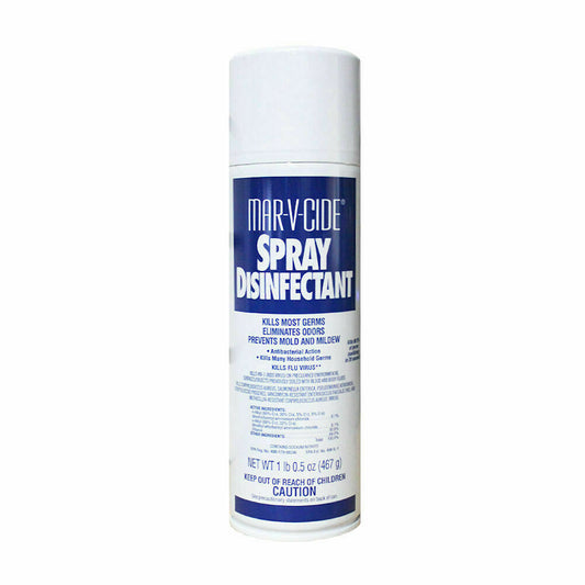 Mar-V-Cide Spray Disinfectant Eliminates Odors Kills Most Germs 1lbs 0.5OZ