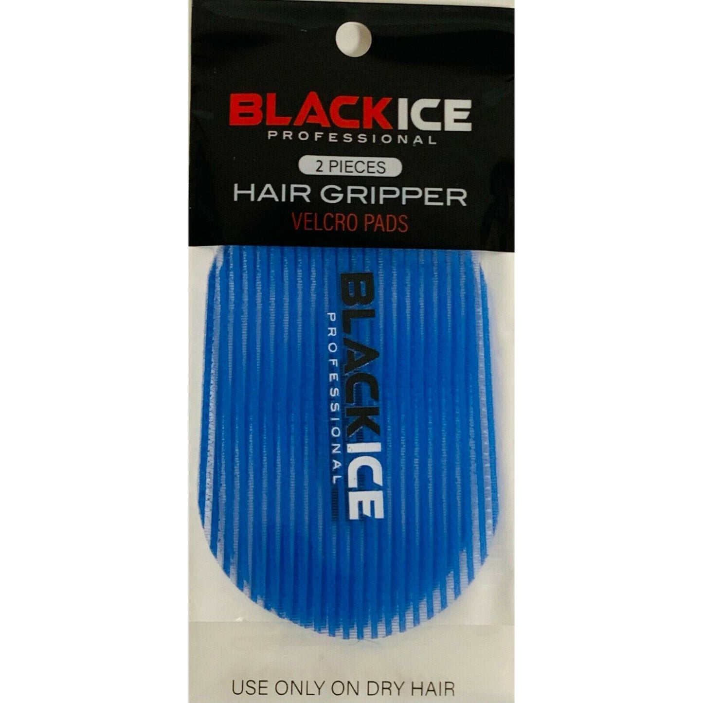 Black Ice Barber Hair Grippers 2 Grips Pieces Pads Black, Blue & Red