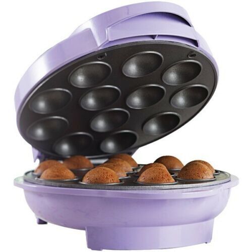 Brentwood TS-254 1000 Watt Non-Stick 12 Cake Pop Maker Purple 120V