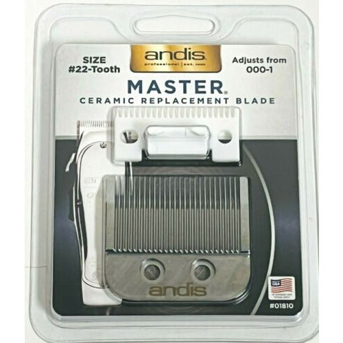 Andis #01810 Master Ceramic Replacement Blade Size #22-Tooth Adjusts from 000-1