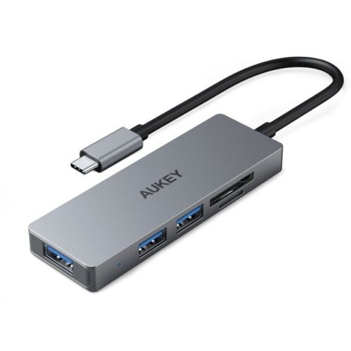 Aukey CB-C63 USB-C to 3 Port USB 3.0 Hub w/ Card Reader 100% Authentic