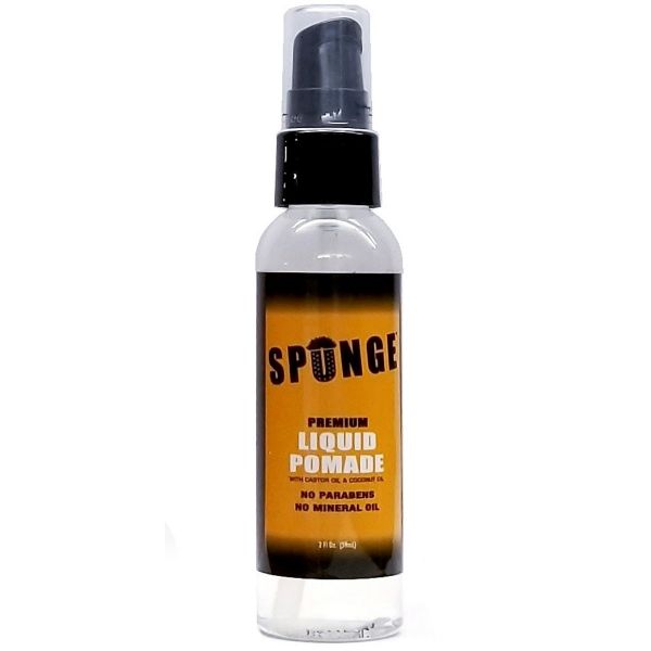 SPUNGE Premium Liquid Pomade w/ Castor Oil & Coconut Oil No Parabens 2fl oz